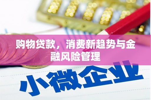贵溪购物贷款，消费新趋势与金融风险管理