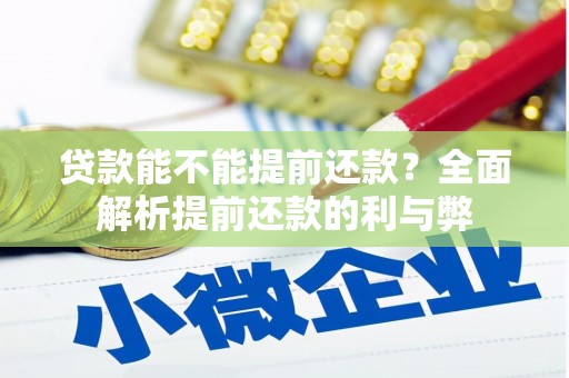 鹿草贷款能不能提前还款？全面解析提前还款的利与弊