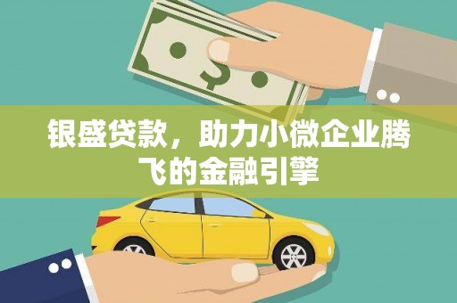 秦州银盛贷款，助力小微企业腾飞的金融引擎