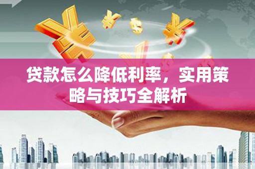 廉江贷款怎么降低利率，实用策略与技巧全解析