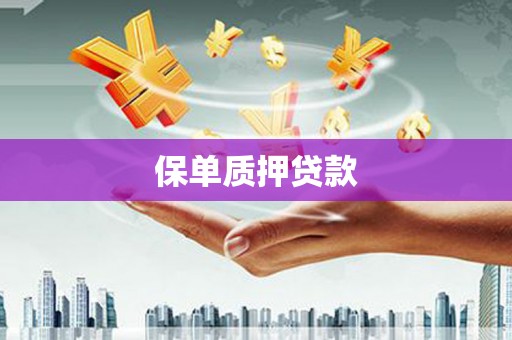 岢岚保单质押贷款