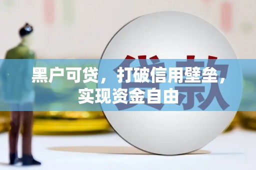 泾河黑户可贷，打破信用壁垒，实现资金自由