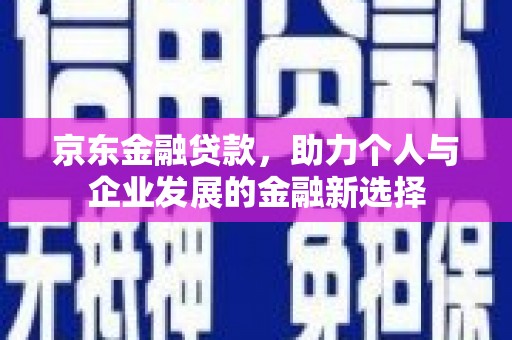 佛坪京东金融贷款，助力个人与企业发展的金融新选择