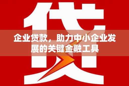 吉隆企业贷款，助力中小企业发展的关键金融工具