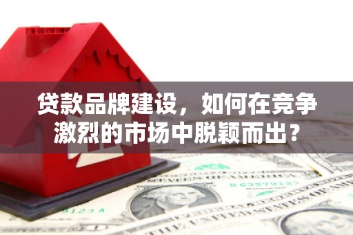 颍州贷款品牌建设，如何在竞争激烈的市场中脱颖而出？