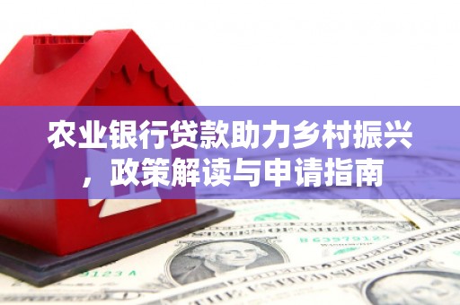 昌宁农业银行贷款助力乡村振兴，政策解读与申请指南