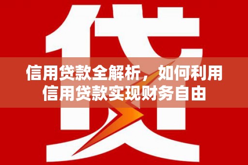 中宁信用贷款全解析，如何利用信用贷款实现财务自由